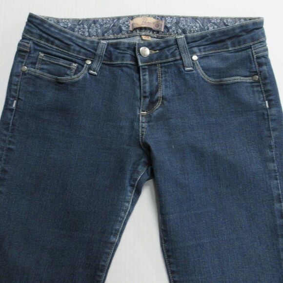 PAIGE‎ Premium Denim Roxbury Skinny Ankle Crop Jeans Size 29 (30.5) Medium Wash - Picture 4 of 16